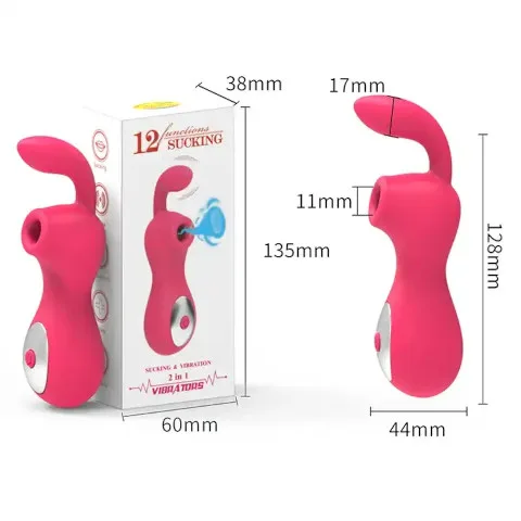 2 in 1 Sucking and Vibrating Massager