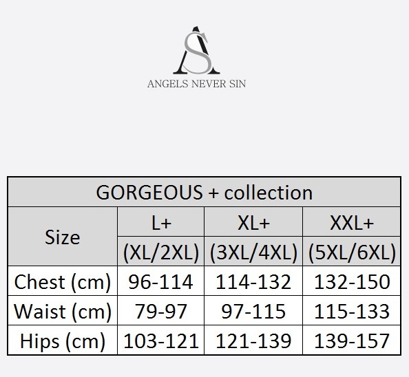 Angels Never Sin Plus Size Guide