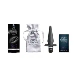 Fifty Shades of Grey Delicious Fullness Vibrating Butt Plug 3.5 Inch with pouch