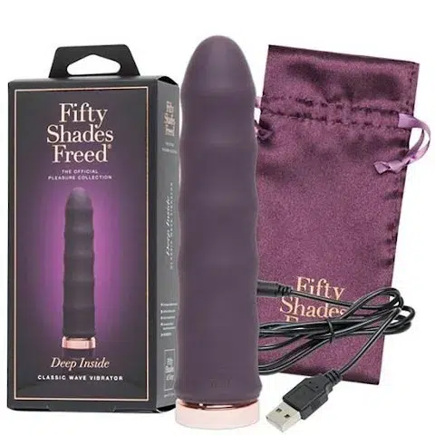 Fifty Shades Freed Deep Inside Rechargeable Classic Wave Vibrator plus pouch