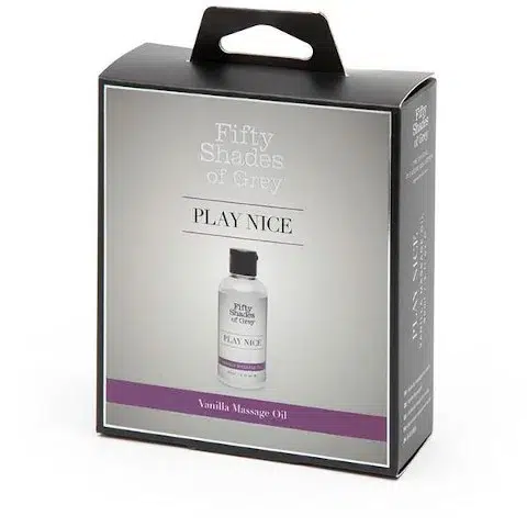 Fifty Shades Play Nice Vanilla Massage Oil - 90ml - Packaging