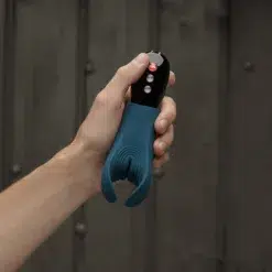 Fun Factory Manta Vibrating Stroker - Deep Sea Blue
