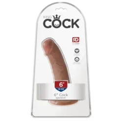 King Cock 6 Inch - Tan - Packaging