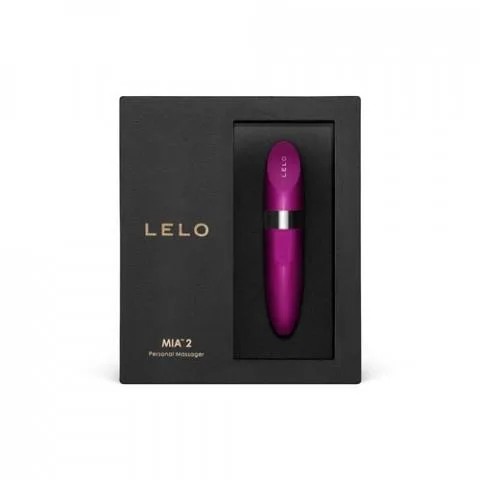 Lelo Mia 2 Deep Rose Lipstick Vibrator with Packaging