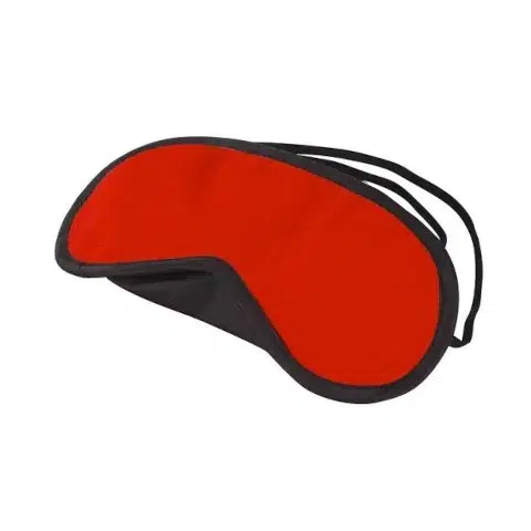 Lux Fetish Peek-A-Boo Love Mask - Red