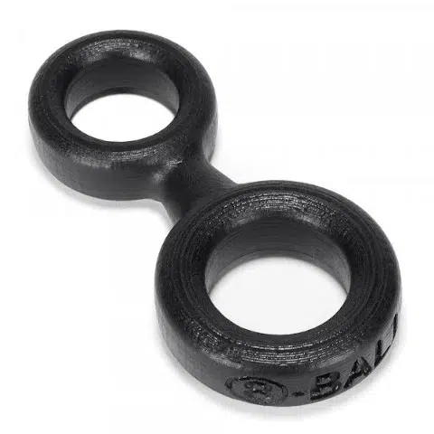 Oxballs 8-Ball Cock Ring and Ball Stretcher - Black