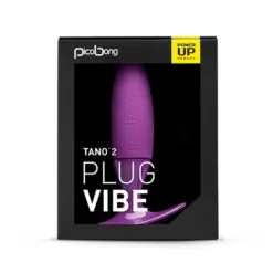 Picobong Tano 2 Premium-grade Silicone Vibrating Butt Plug - Purple with Packaging