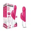 Rabbit Essentials Thrusting Rabbit Vibrator with Throbbing Shaft - Pink