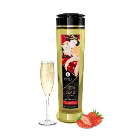 Shunga Massage Oil - Romance Sparkling Strawberry Wine - 240ml