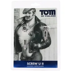 Tom Of Finland Bros Pins Magnetic Nipple Clamps Packaging