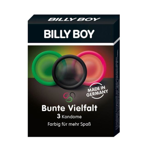 Billy Boy Bunte Vielfalt Condoms - 3pcs