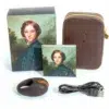 Coco De Mer George Vibrating Pleasure Ring with Leather case and USB cable