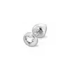 Diogol Anni Heart Crystal Anal Plug Silver