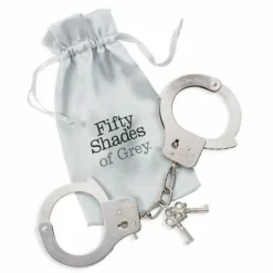 Fifty Shades Of Grey You are Mine Metal Handcuffs and bag