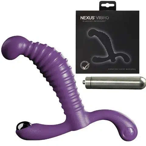 Nexus Vibro Prostate Massager Purple with Packaging