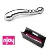 Njoy Eleven Stainless Steel dildo with Leather Bag