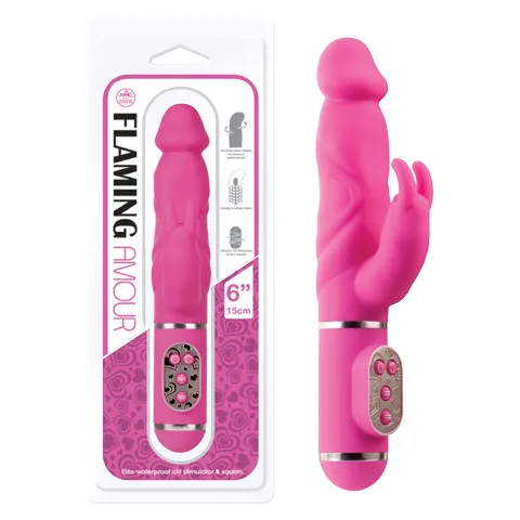 NMC Flaming Amour Rabbit Vibrator - Pink