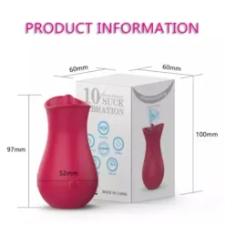 Sucking Tongue Vibrator Size