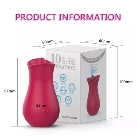 Sucking Tongue Vibrator Size