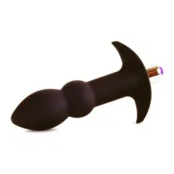 Tantus Perfect Plug Plus - Black - Tilted