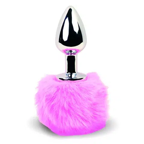 FeelzToys Bunny Tails Butt Plug - Pink