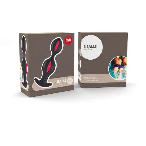 Fun Factory B-Balls Duo - Black/Rasberry Packaging