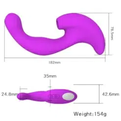 HB-2010 sucking Vibrator Size