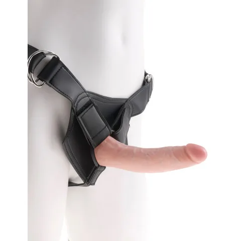 King Cock Strap-On Harness with 7 Inch Cock - Light