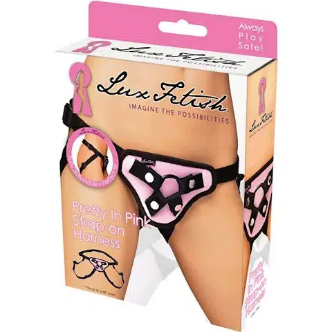 Lux Fetish Pretty In Pink Strap-On Harness