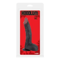 NMC Hoodlum 11 Inch Dong Black with scrotum and a suction Cup.