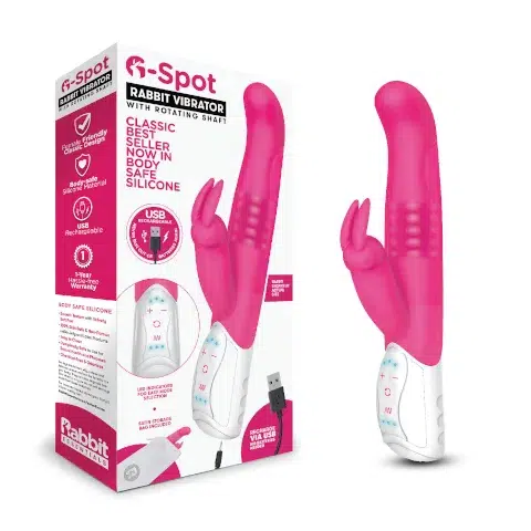 Rabbit Essentials G-Spot with Rotating Shaft - Pink