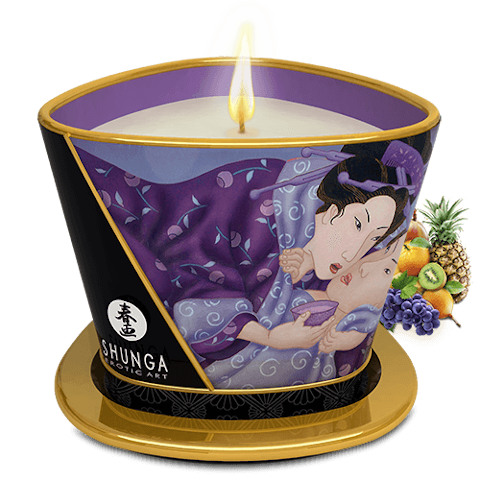 Shunga Massage Candle - Exotic Fruits (Libido)