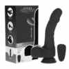 Swan Naked Addiction 8.6" Rotating and Thrusting Vibrating Dildo - Noir