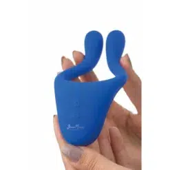 BeauMents Doppio Blue Couples Vibrator Front
