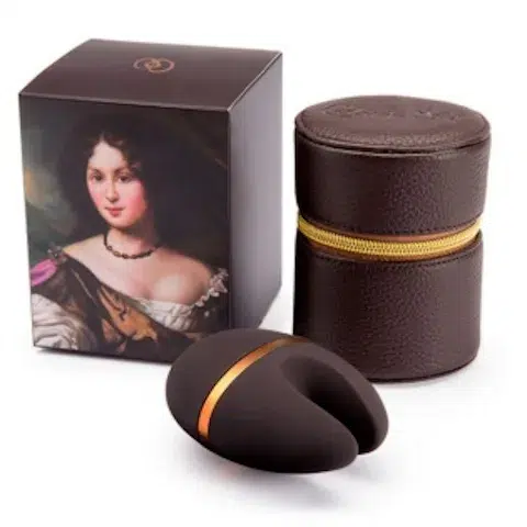 Coco De Mer Nell Pleasure Seed Vibrator with travel and storage case