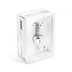 Diogol Anni Heart Crystal Plug Silver