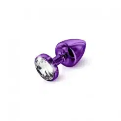 Diogol Anni Round Crystal - Purple - 25mm (T1)