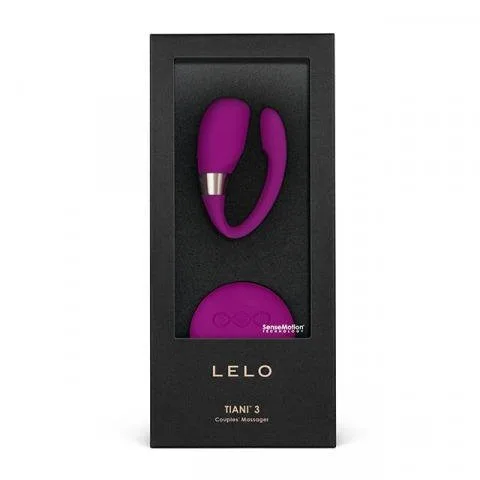 Lelo Tiani 3 Deep Rose Couples Vibrator with Packaging