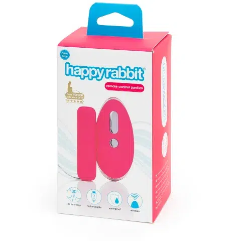 Lovehoney Happy Rabbit Plus Size Remote Control Vibrating Knickers Packaging