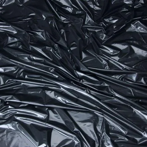 Lux Fetish Vinyl Bed Sheet Black Open