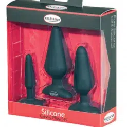 Malesation Classic Silicone Butt Plug Set of 3 with Packaging