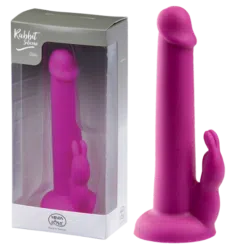 Minds of Love Rabbit Silicone Dildo - Purple