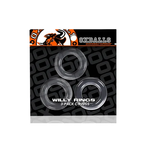 Oxballs Willy Rings 3 Pack - Clear - Image 2