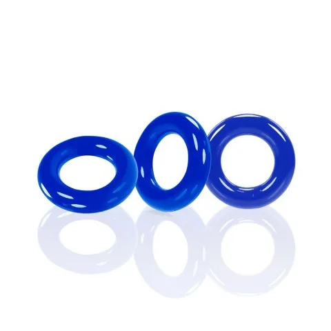 Oxballs Willy Rings 3 Pack - Police Blue