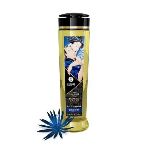 Shunga Massage Oil - Seduction Midnight Flower - 240ml