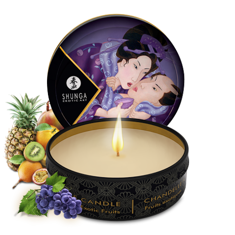 Shunga Mini Massage Candle - Exotic Fruit - 6 pcs