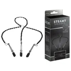Steamy Shades Y-Style Deluxe Beaded Nipple Clamps
